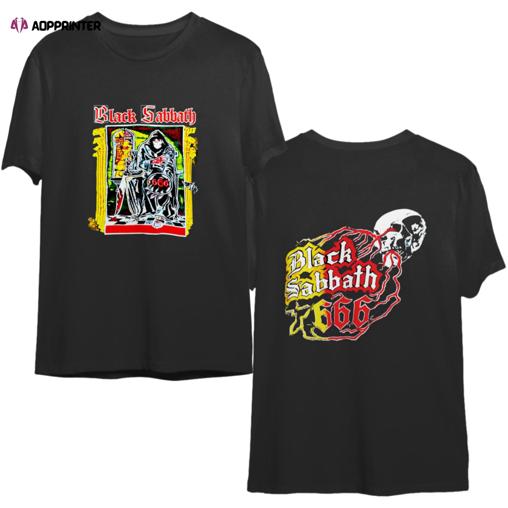 Vintage 1970s Original Black Sabbath Ozzy Osbourne Heavy Metal Rock Band Tee Shirt, 70s Vintage Clothing