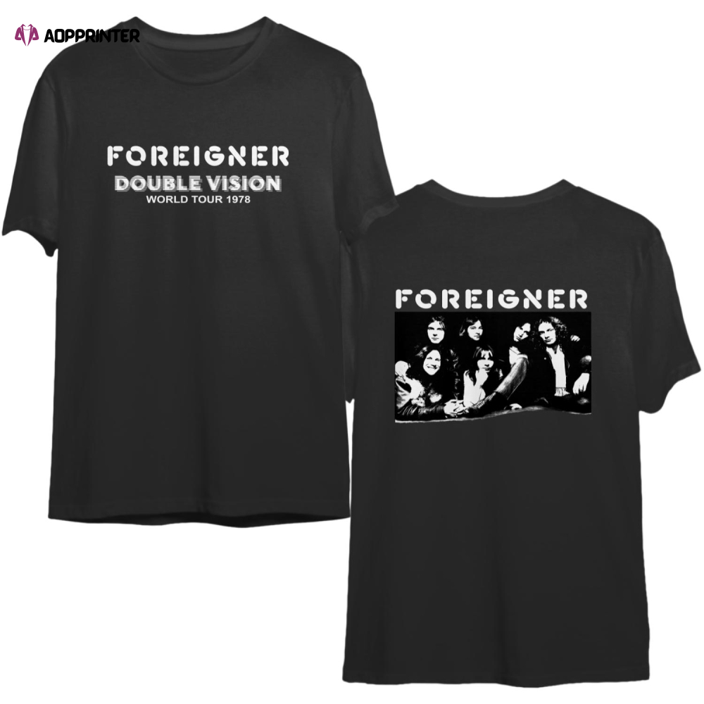 Vintage 1978 Foreigner Double Vision World Tour Band T-shirt