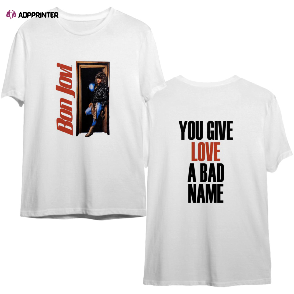 Vintage 1986 Bon Jovi You Give Love A Bad Name T-Shirt
