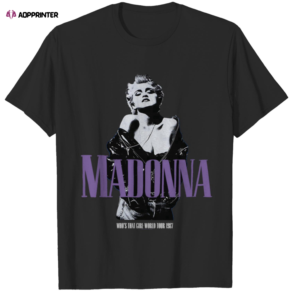 Vintage 1987 Madonna Whos That Girl Tour Shirt