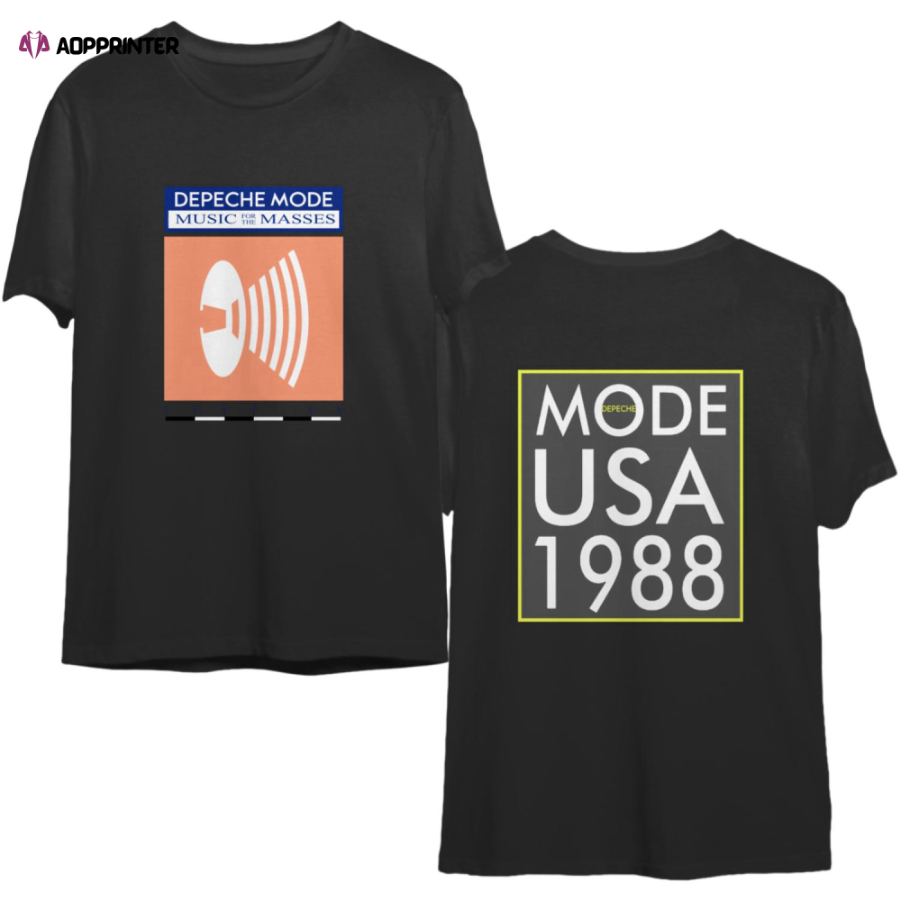 Vintage 1988 Depeche Mode Music For The Masses Tour T-Shirt