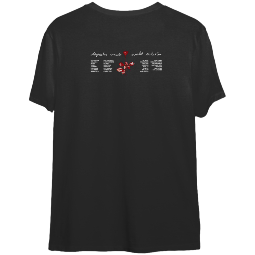 Vintage 1990 DEPECHE MODE World Violator Concert T-Shirt, Depeche Mode Shirt, 90s Violator Tour Shirt