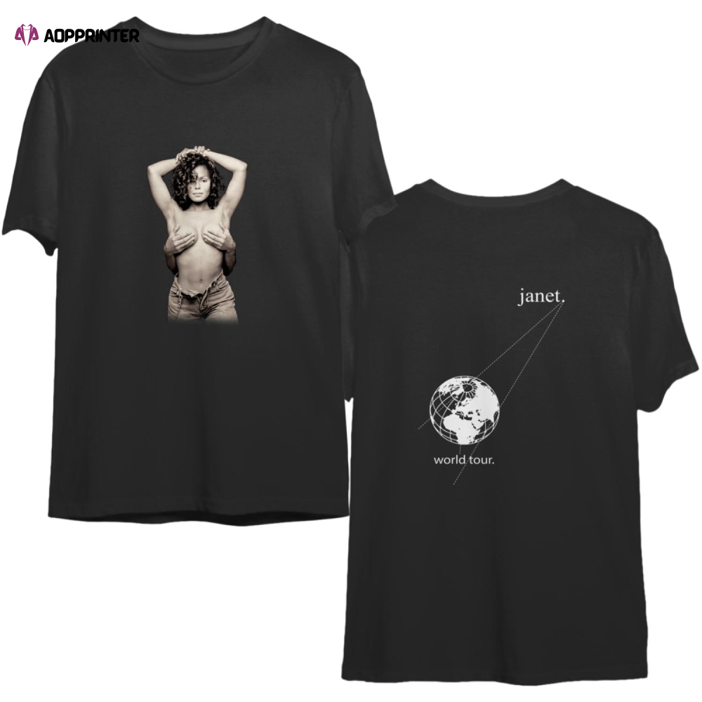 Vintage 1993 JANET JACKSON World Tour Topless T-Shirt