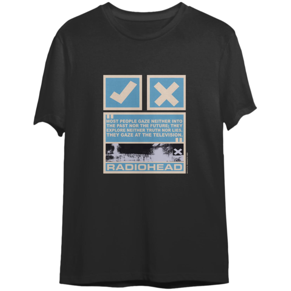 Vintage 1999 Radiohead T-Shirt – OK Computer Era Artwork Shirt