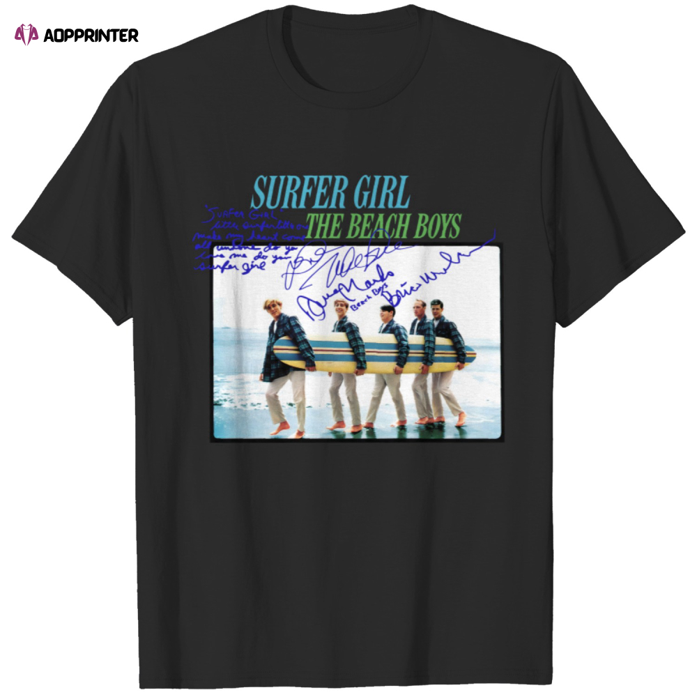 Vintage 80s The Beach Boys Tour Shirt, The Beach Boys Surfer Girl Album Shirt