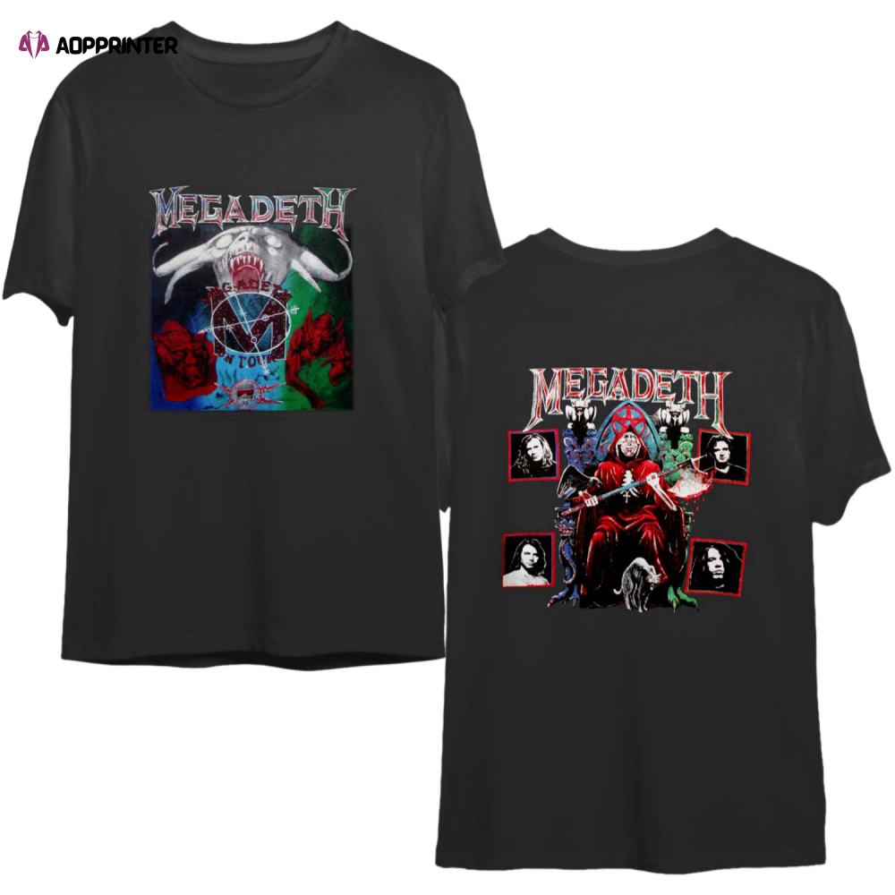 Vintage 90’s MEGADETH Tour Concert Tee heavy metal T Shirt