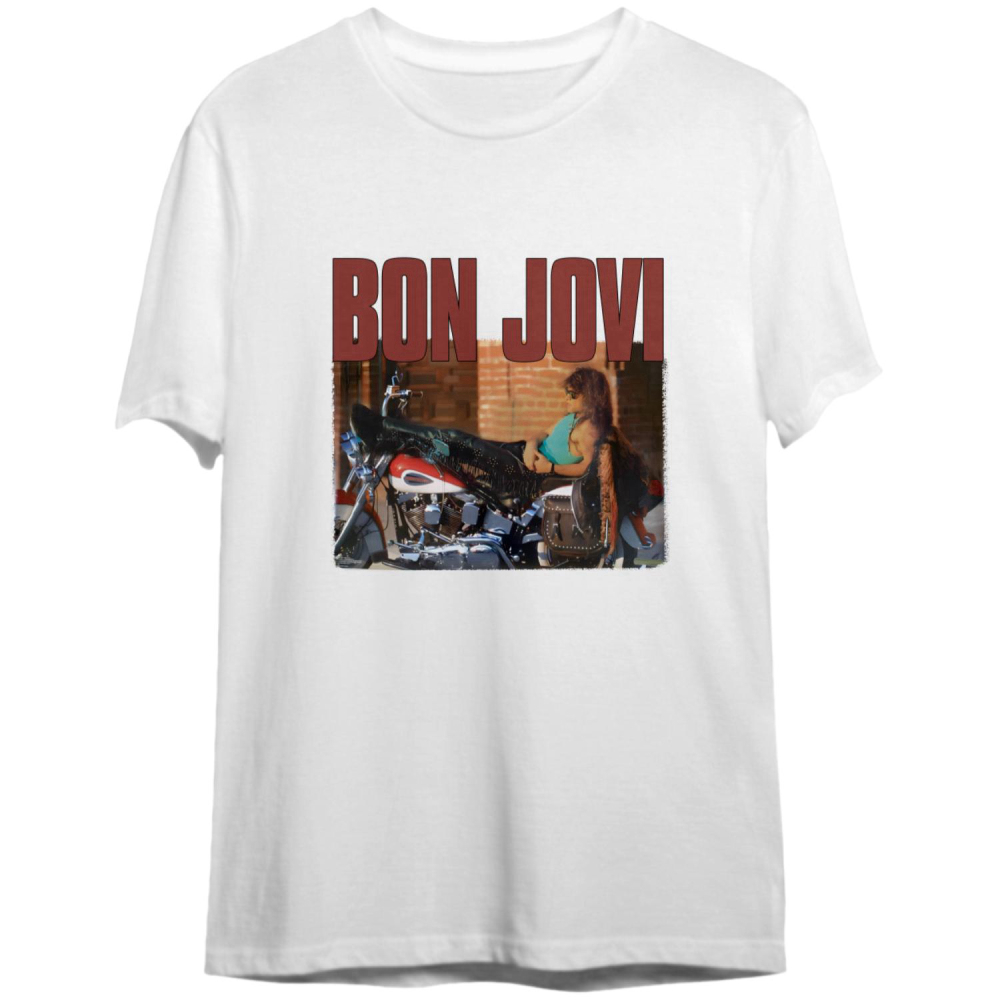 Vintage 90s Bon Jovi Band Pop Rock Promo Tour T-shirt