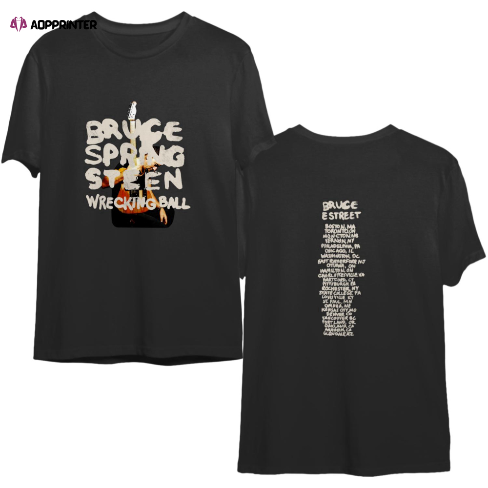 Vintage Bruce Springsteen Wrecking Ball Tour T Shirt