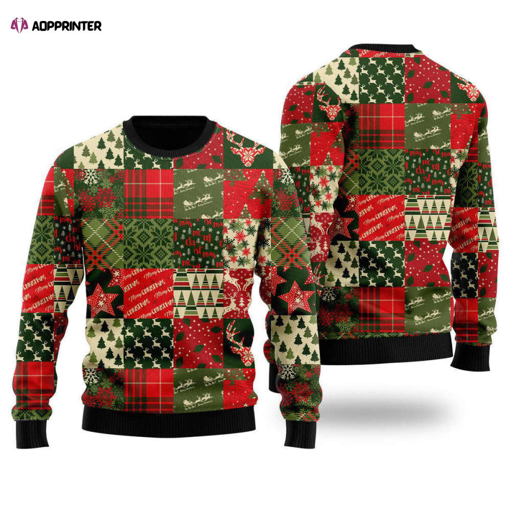 Vintage Christmas Patchwork Ugly Sweater – Men & Women UH2022