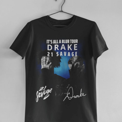 Bootleg Vintage Drake 21 Savage It’s All A Blur Tour 2023 Drake Music Tour 2023 Graphic Unisex T Shirt, Sweatshirt, Hoodie Size S – 5XL