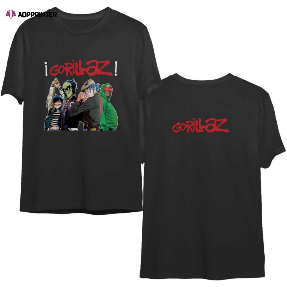 Vintage Gorillaz Graphic Double Sided Shirt