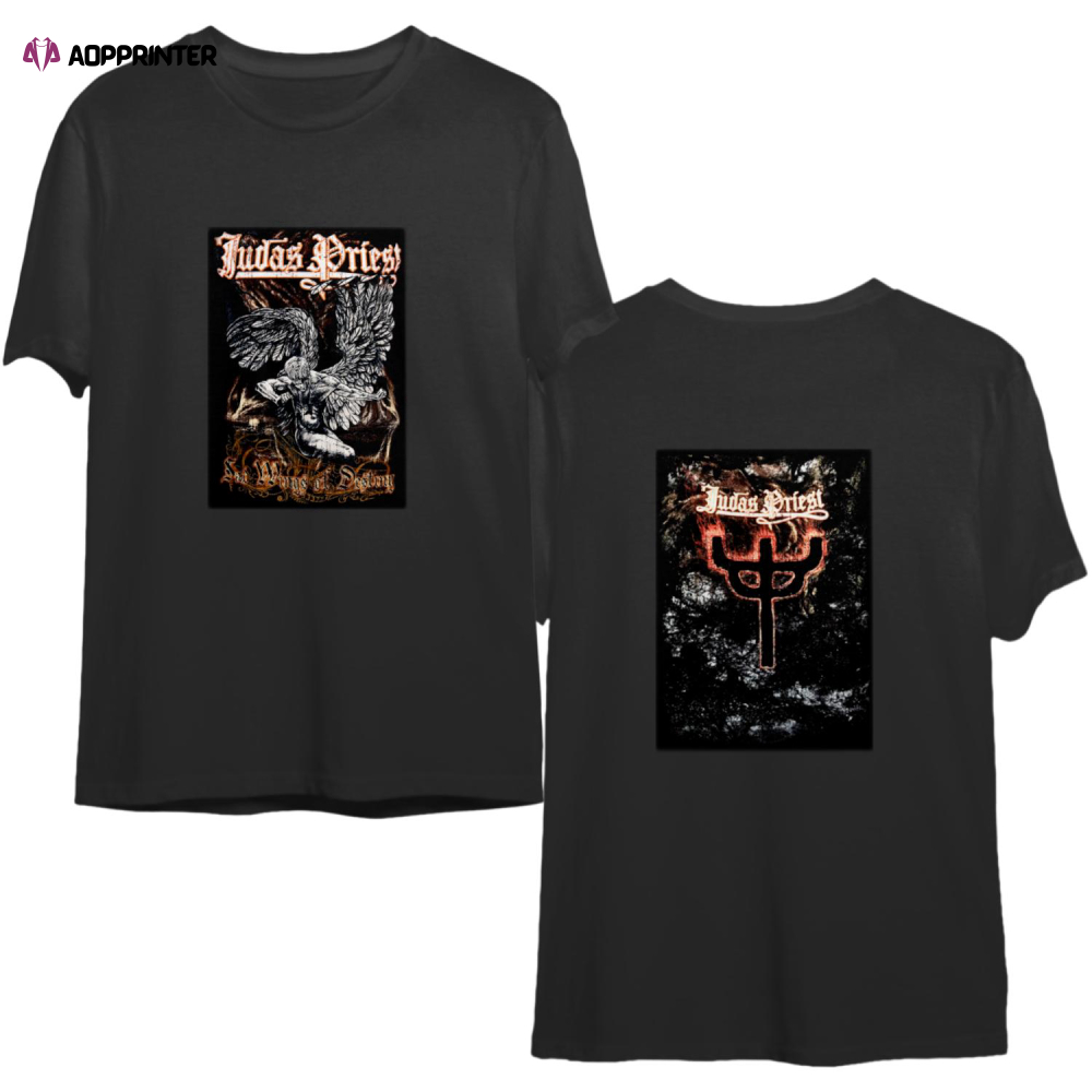 Vintage 1990s Dated 1991 Judas Priest Rock Band Tour Brockum T-Shirt