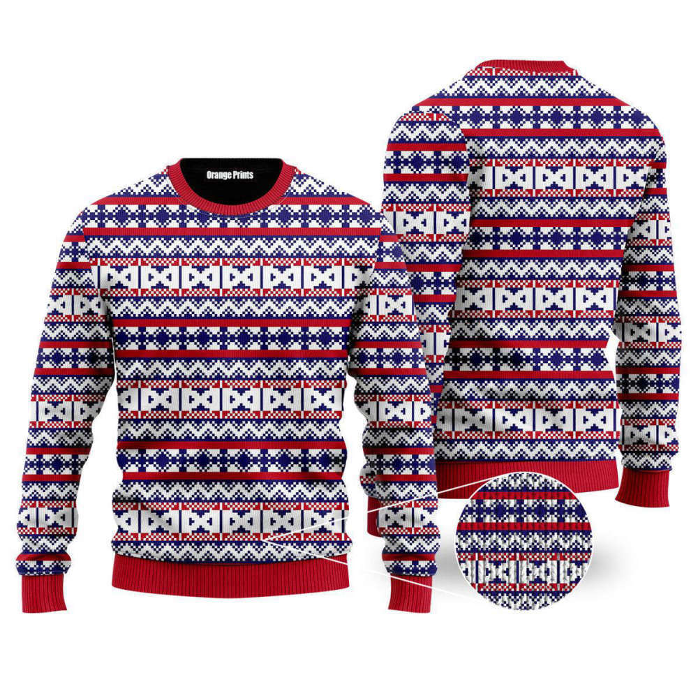 Vintage Knit Style Ugly Christmas Sweater For Men & Women UH1051