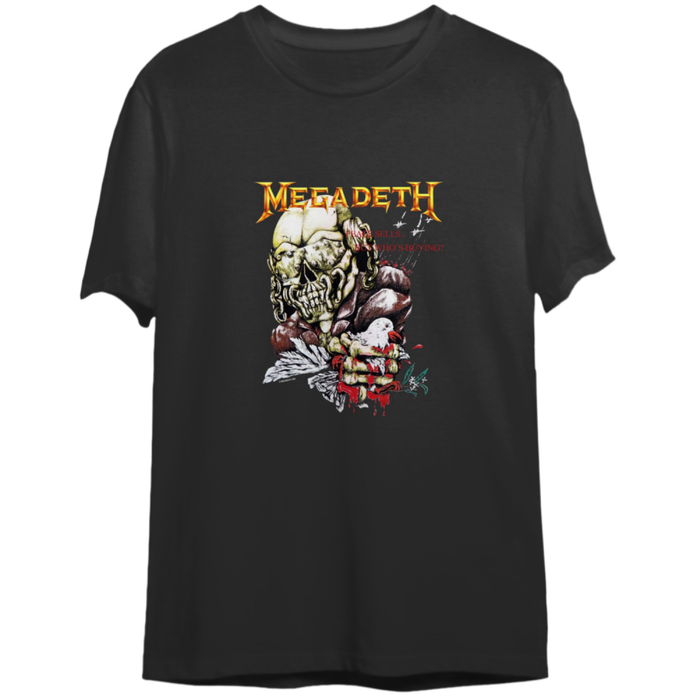Vintage Megadeth Peace Sells Tour 1987 T-Shirt, Megadeth T-Shirt