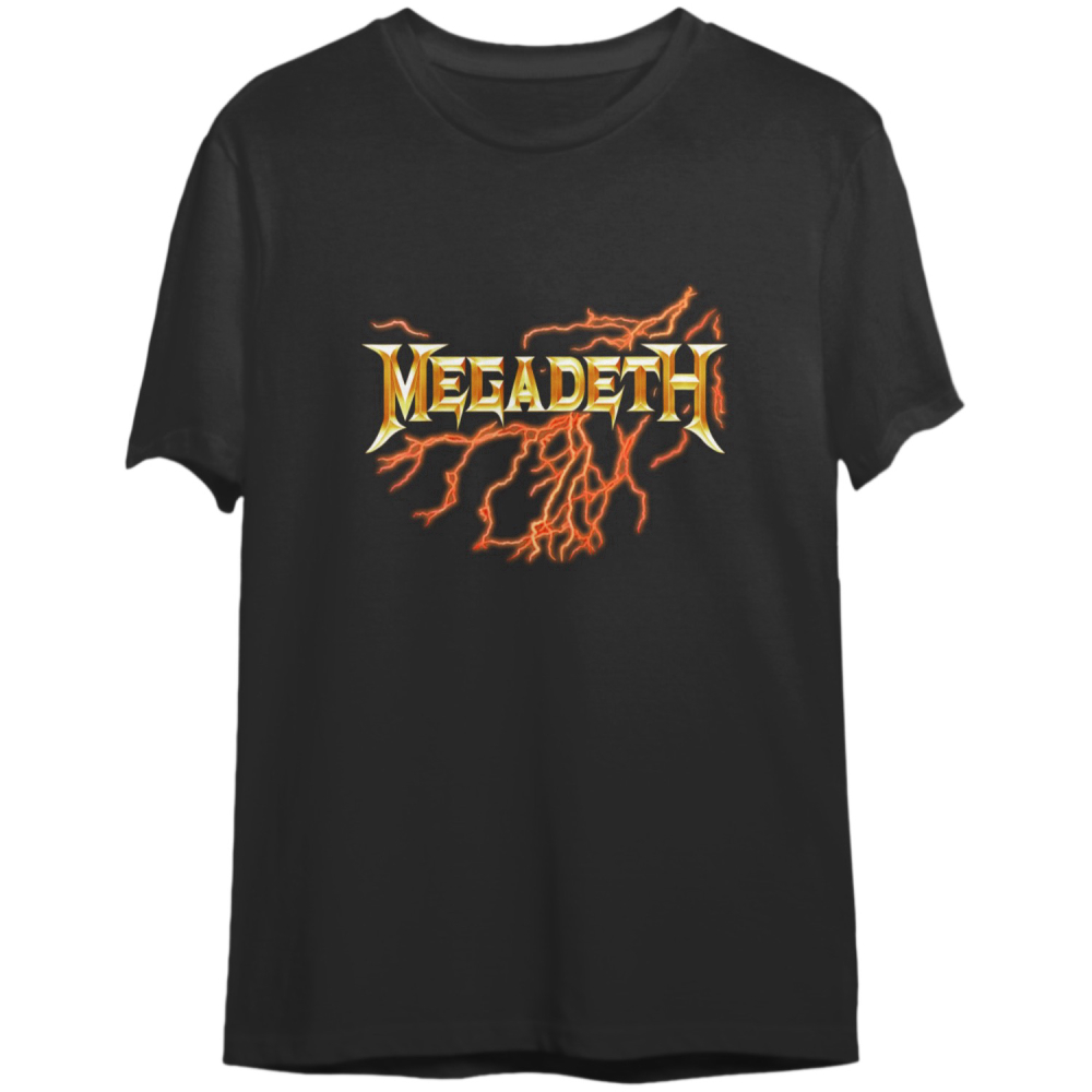 Vintage Megadeth Shark Nuke Big Logo Rockband T-Shirt