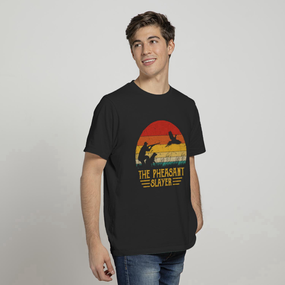 Vintage Sunset Pheasant Hunting Pheasant Slayer T-shirt