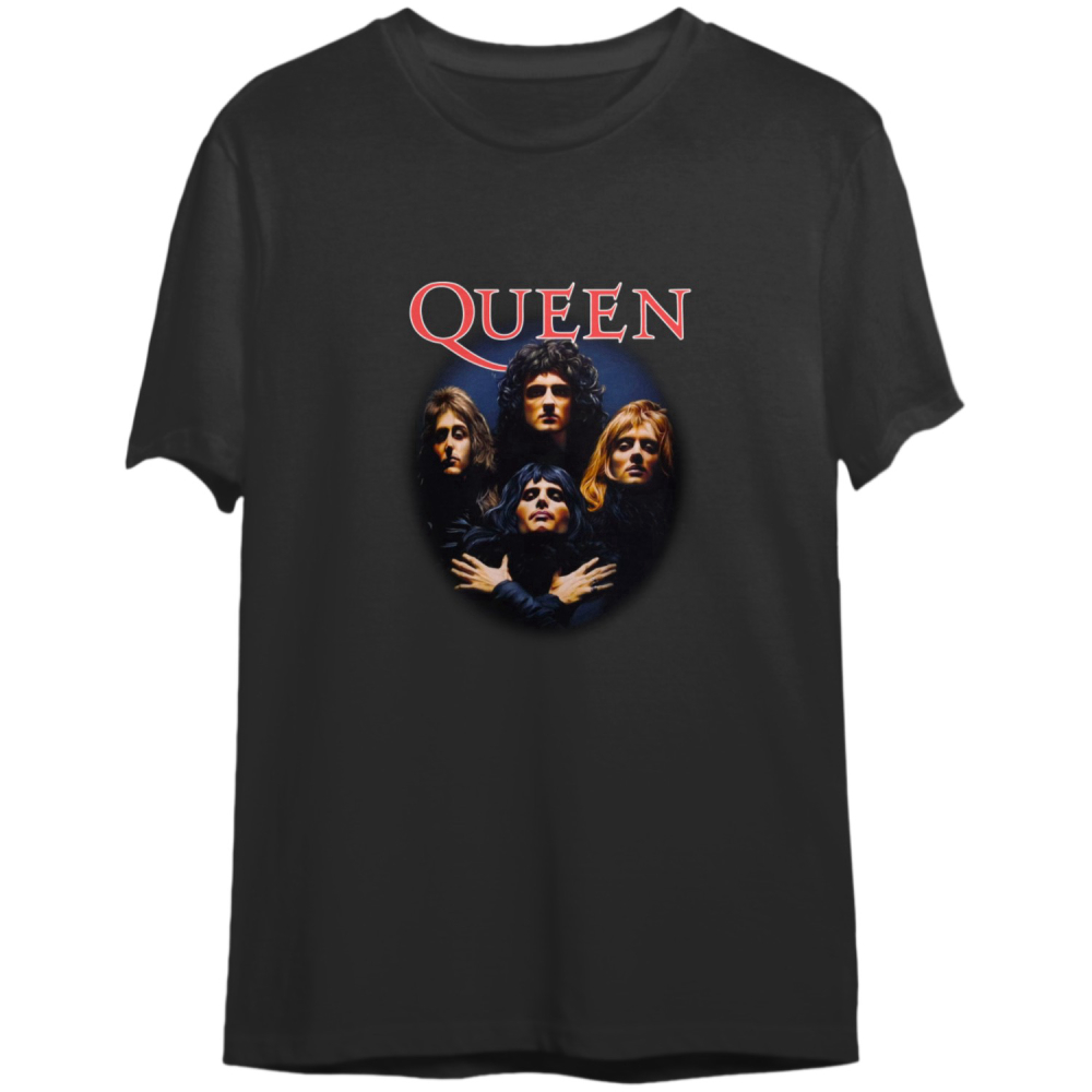 Vtg 90s Queen Band T-Shirt, The Queen Crest Logo T-Shirt, Queen Shirt
