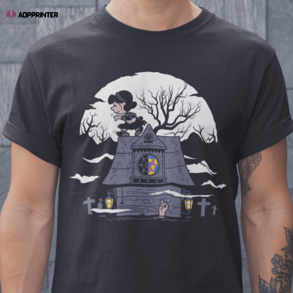 Dark Side of the Room Enid Sinclair Wednesday Addams Mashup T-Shirt