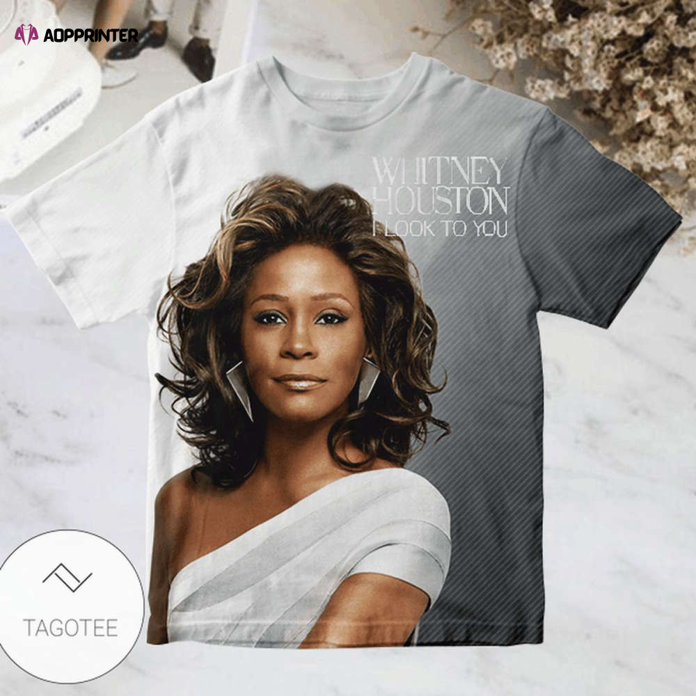 Whitney Houston I Look To You Album Cover Shirt | TKT Familys