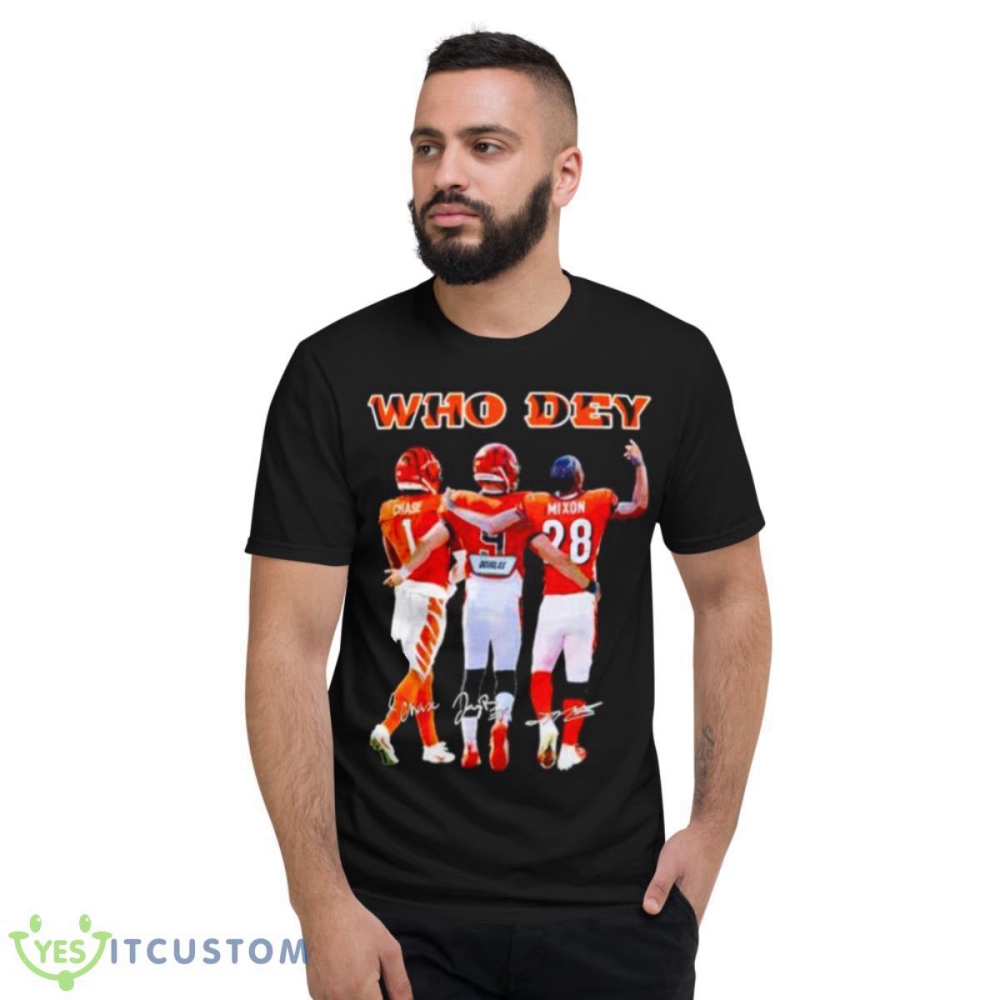 Who dey Chase Burrow and Mixon Cincinnati Bengals shirt