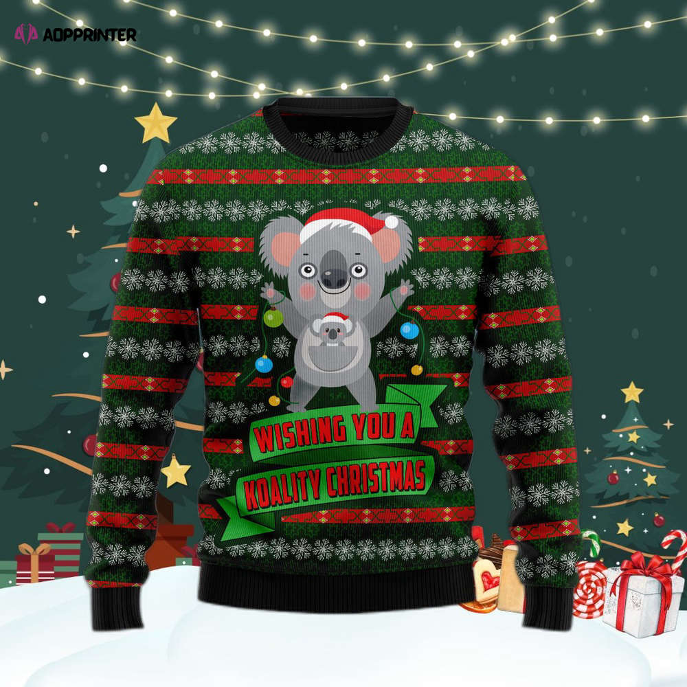 Festive & Fun Koality Ugly Christmas Sweater for Men & Women – US4098: Perfect Holiday Attire!