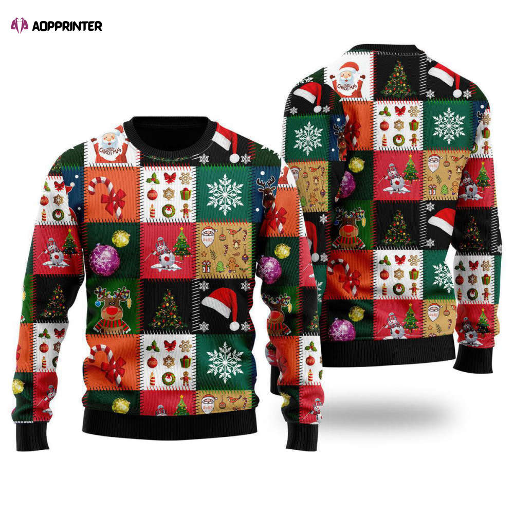 Xmas Fancy Ugly Christmas Sweater – Men & Women Adult – US4336