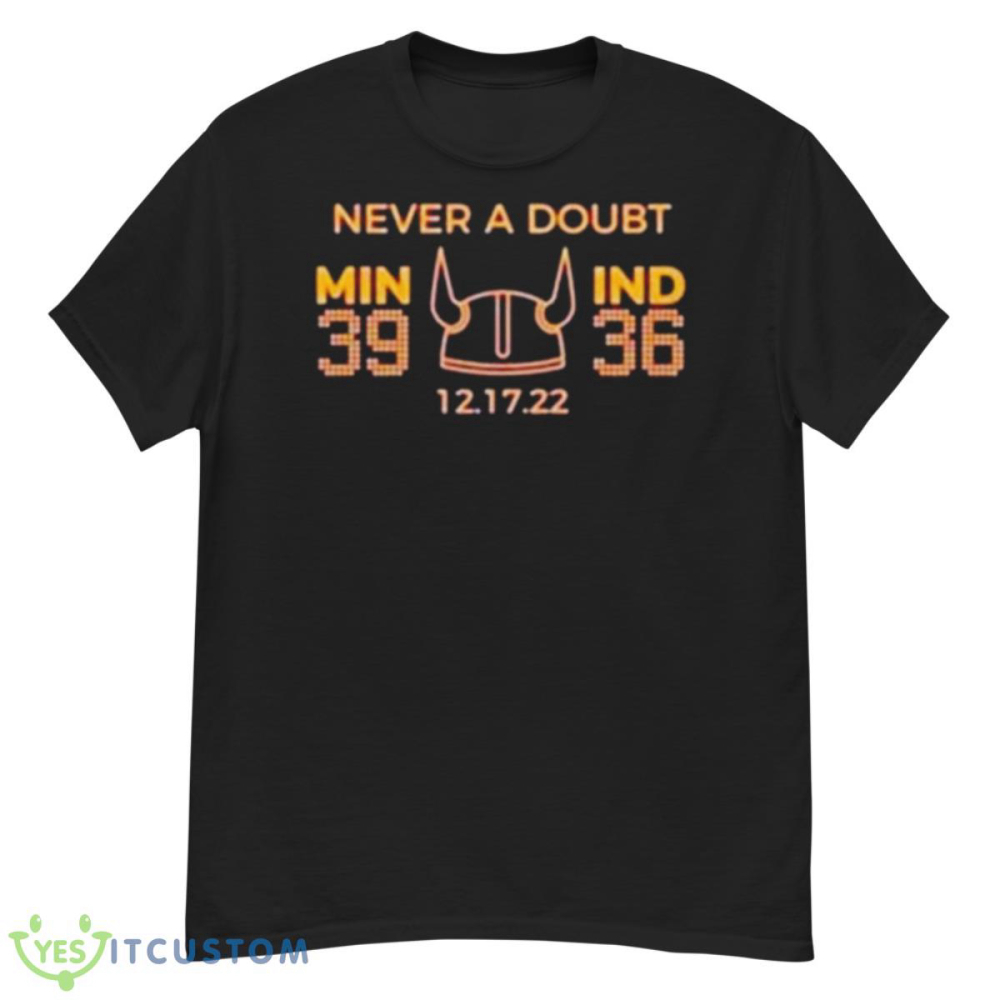 Minnesota Vikings Never A Doubt Win 39 Ind 36 Shirt For Men And Women