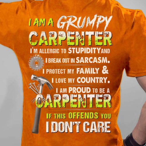 Carpenter I Own It Forever Orange Carpenter T-shirt For Men And Women