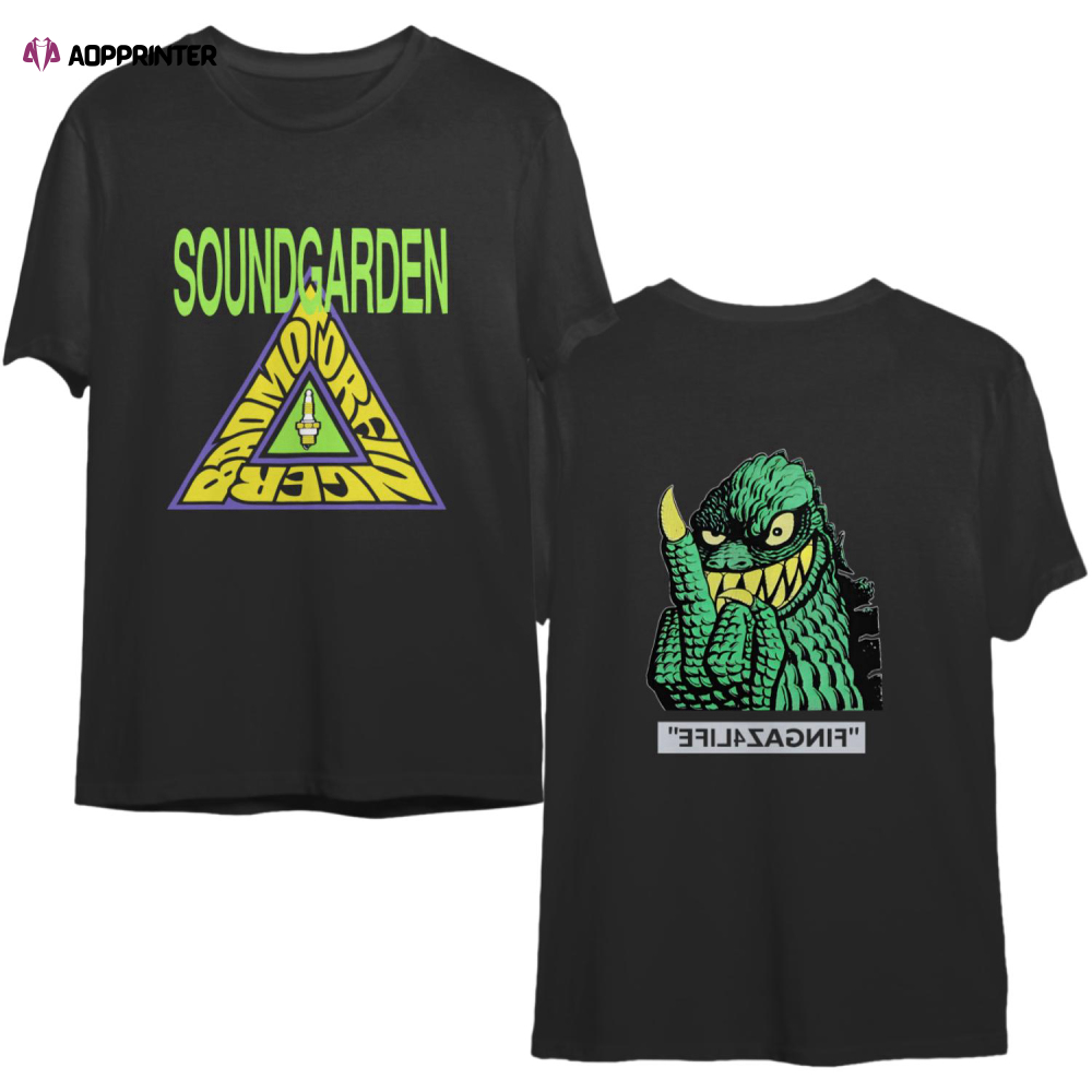 1992 Soundgarden Concert Tour Lollapalooza Badmotorfinger T-Shirt