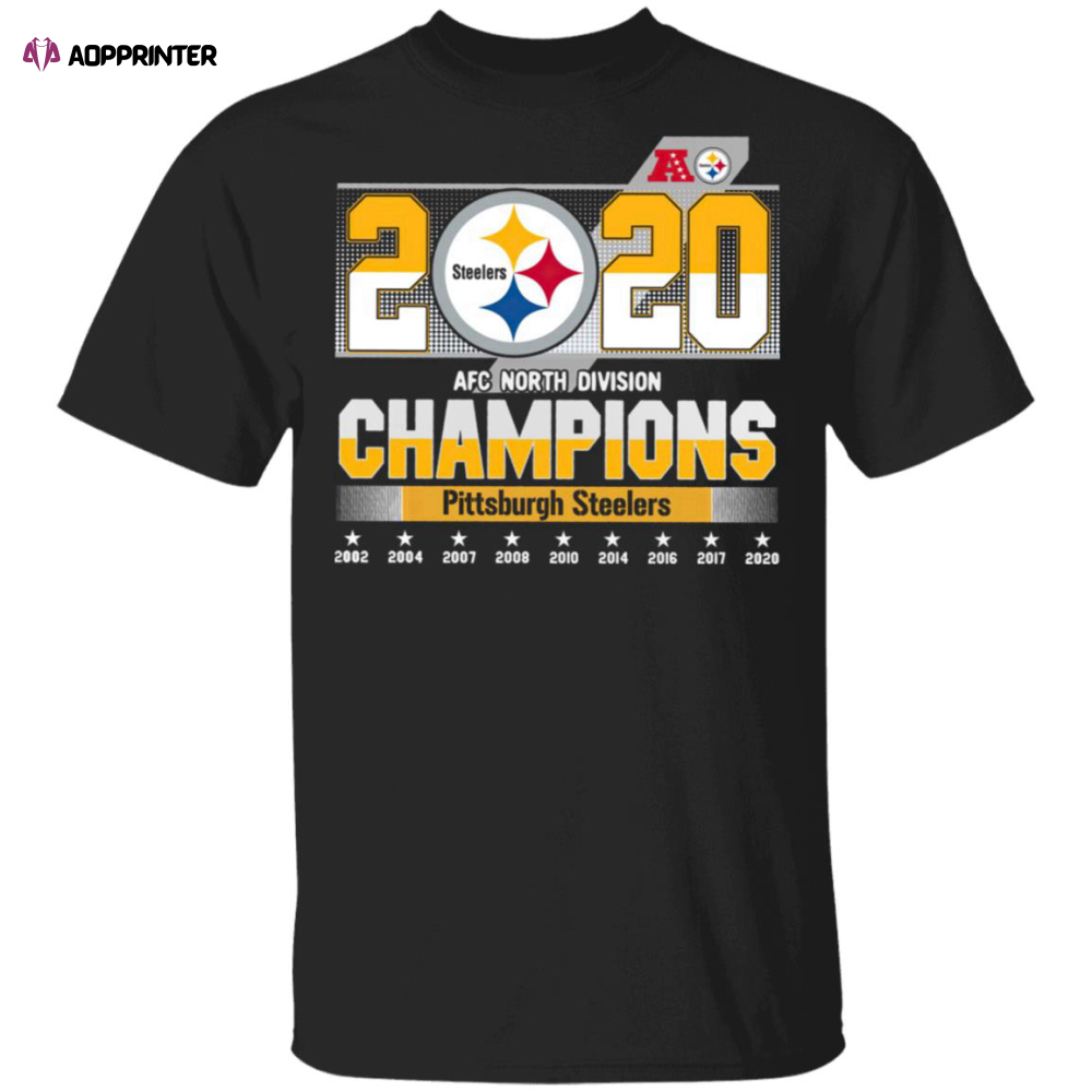 2020 Pittsburgh Steelers Afc North Division Champions shirt