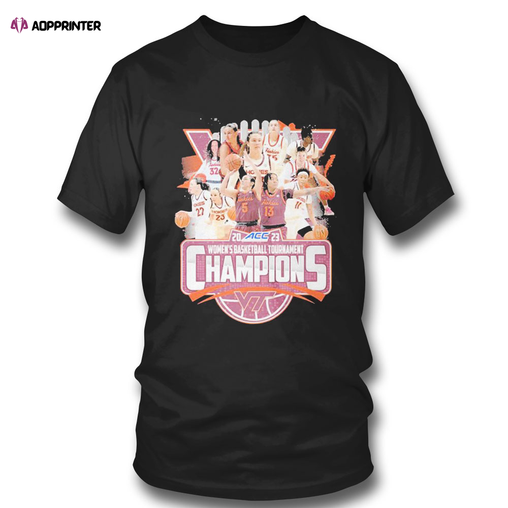 2023 Acc Team Sport Womens Basketball Tournament Champions T-shirt