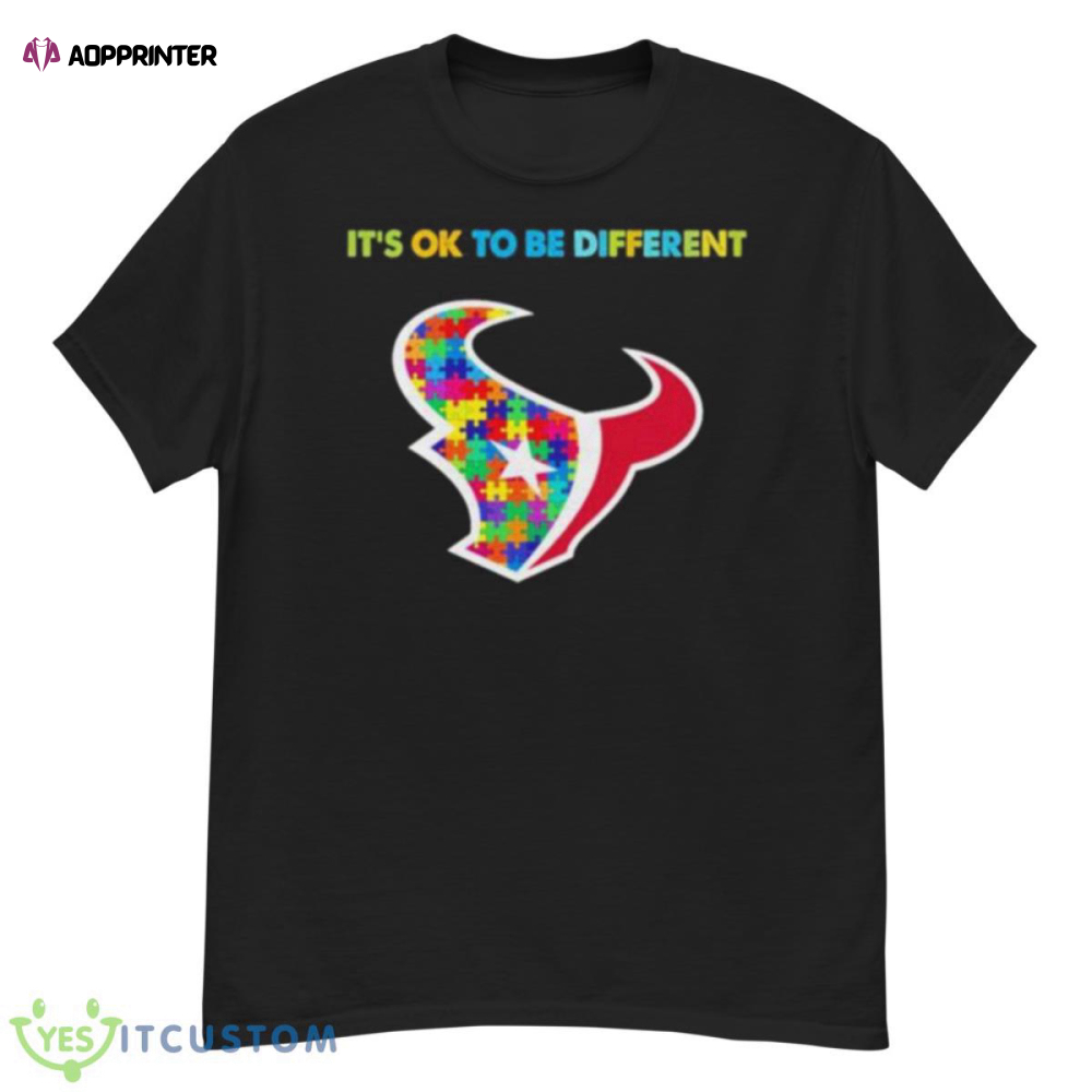 2023 Houston Texans Autism It’s Ok To Be Different Shirt