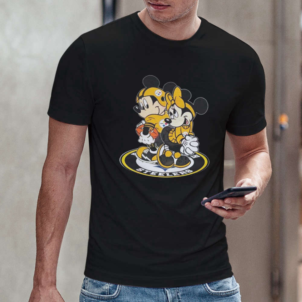2023 NFL Pittsburgh Steelers Mickey And Minnie Mouse Shirt Gift For Fan