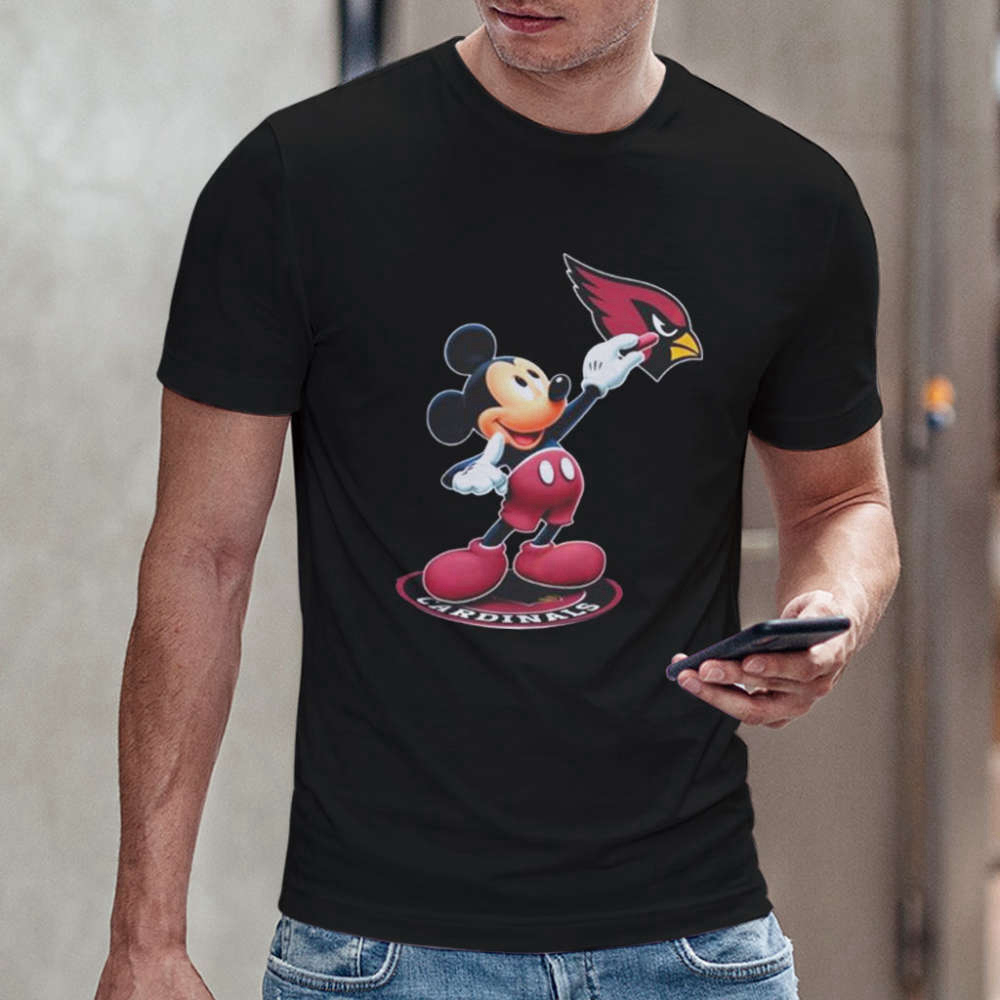 Arizona Cardinals Shirts Logo Mickey Mouse 2023 Shirt Gift For Fan