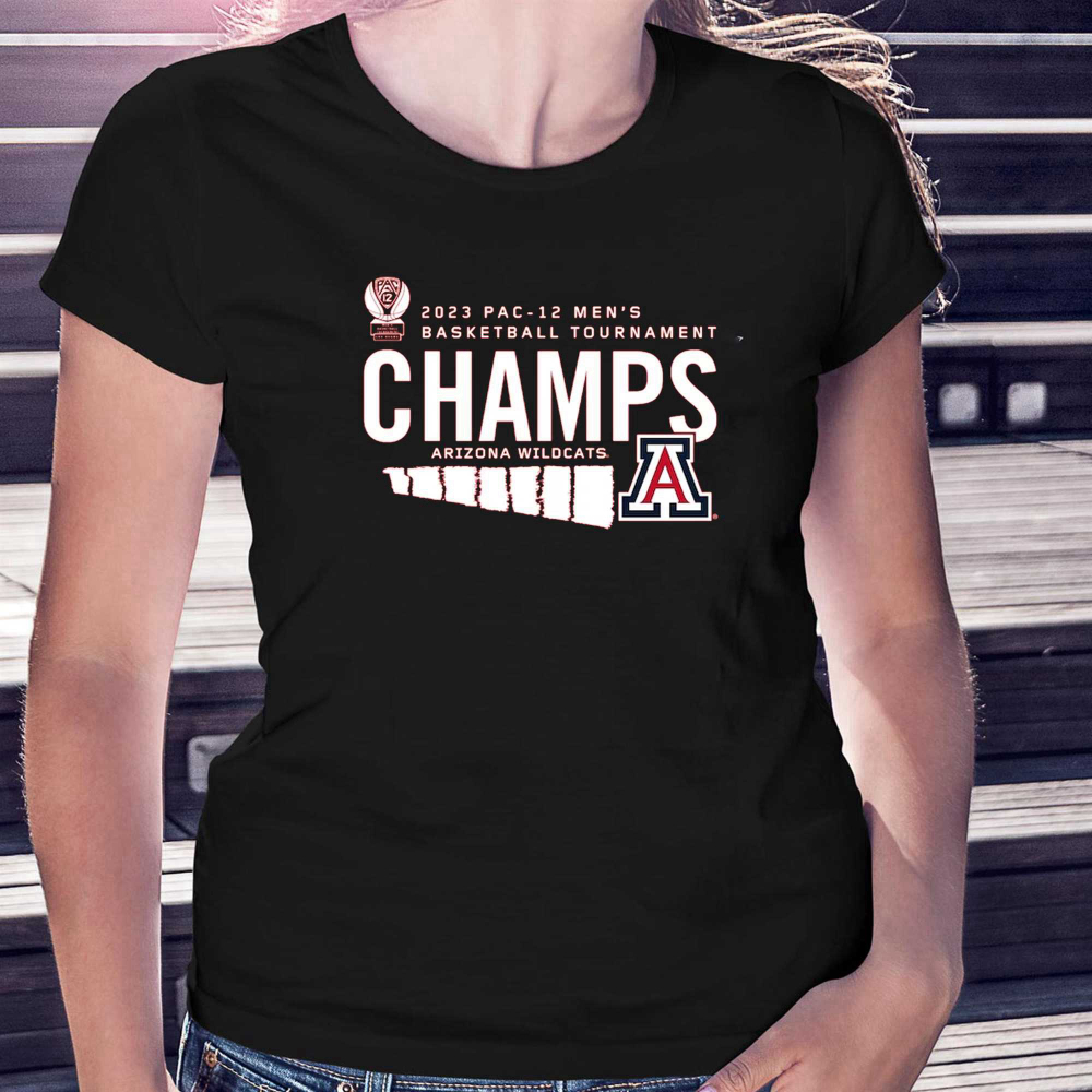 Arizona Wildcats 2023 Pac-12 Men’s Basketball Conference Tournament Champions Locker Room T-shirt