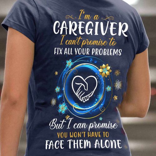 Awesome  Caregiver  Navy Blue T-shirt Gift For Men And Women