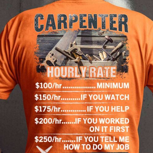 Carpenter I Can’t Fix Stupid Black T-shirt For Men And Women