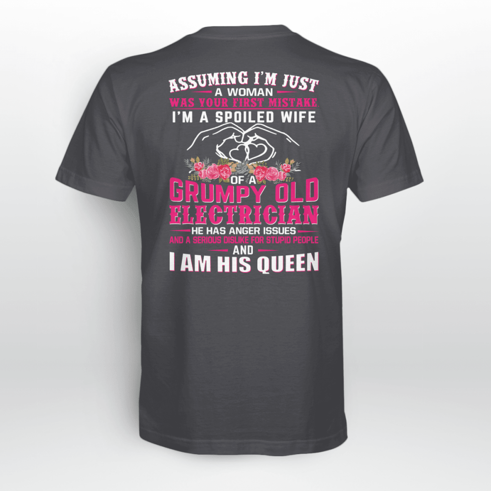 Awesome Electrician’s Lady T-shirt For Men And Women