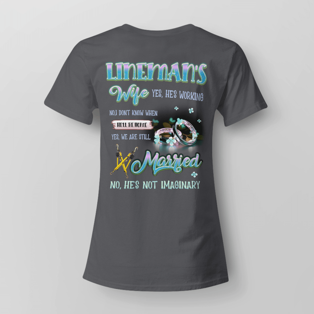 Awesome Lineman’s Wife  T-shirt For Men And Women