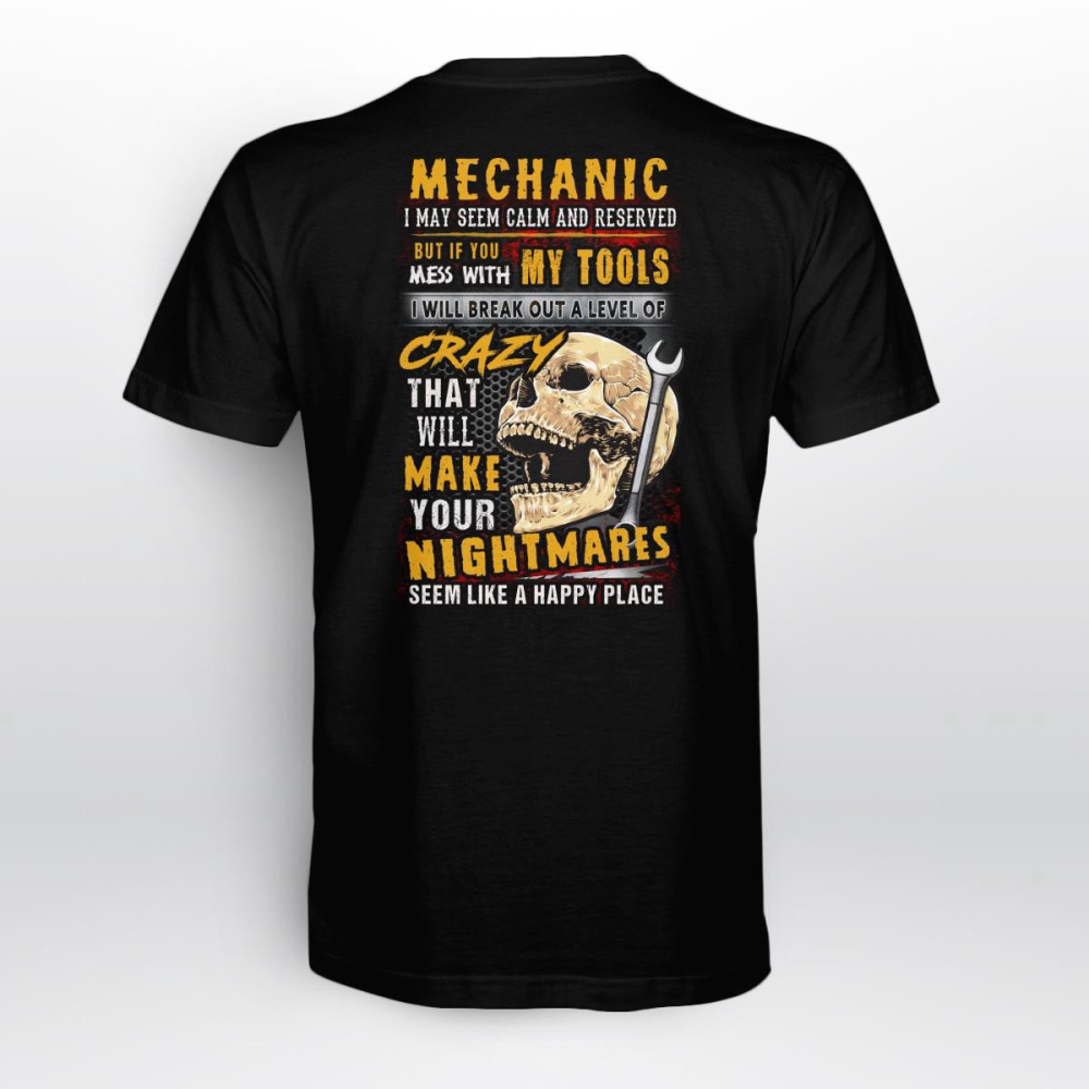 Awesome Mechanic Black  Mechanic  T-shirt For Men And Women