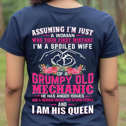 Awesome Mechanic’s Lady T-Shirt For Men And Women