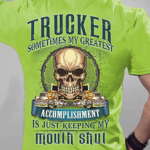 Awesome Trucker Lime Trucker T-shirt Gift For Father And Truckers