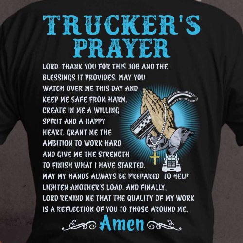 Proud Trucker T-shirt For Men And Women