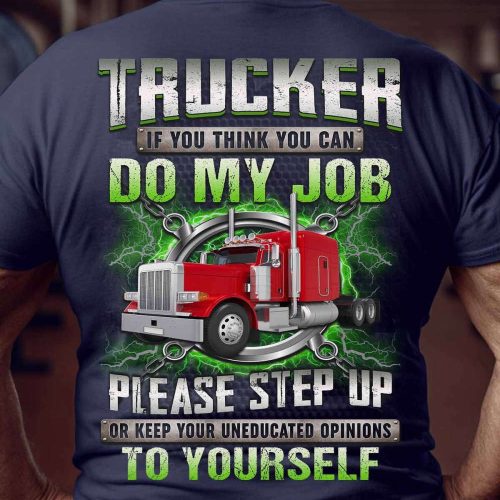 Awesome Trucker T-shirt Gift For Father And Truckers