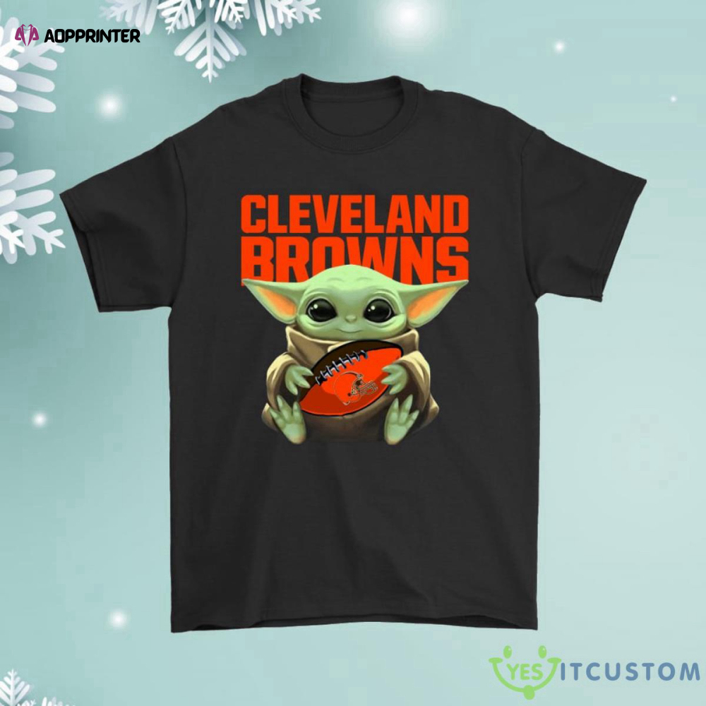 Baby Yoda Loves The Cleveland Browns Star Wars Shirt