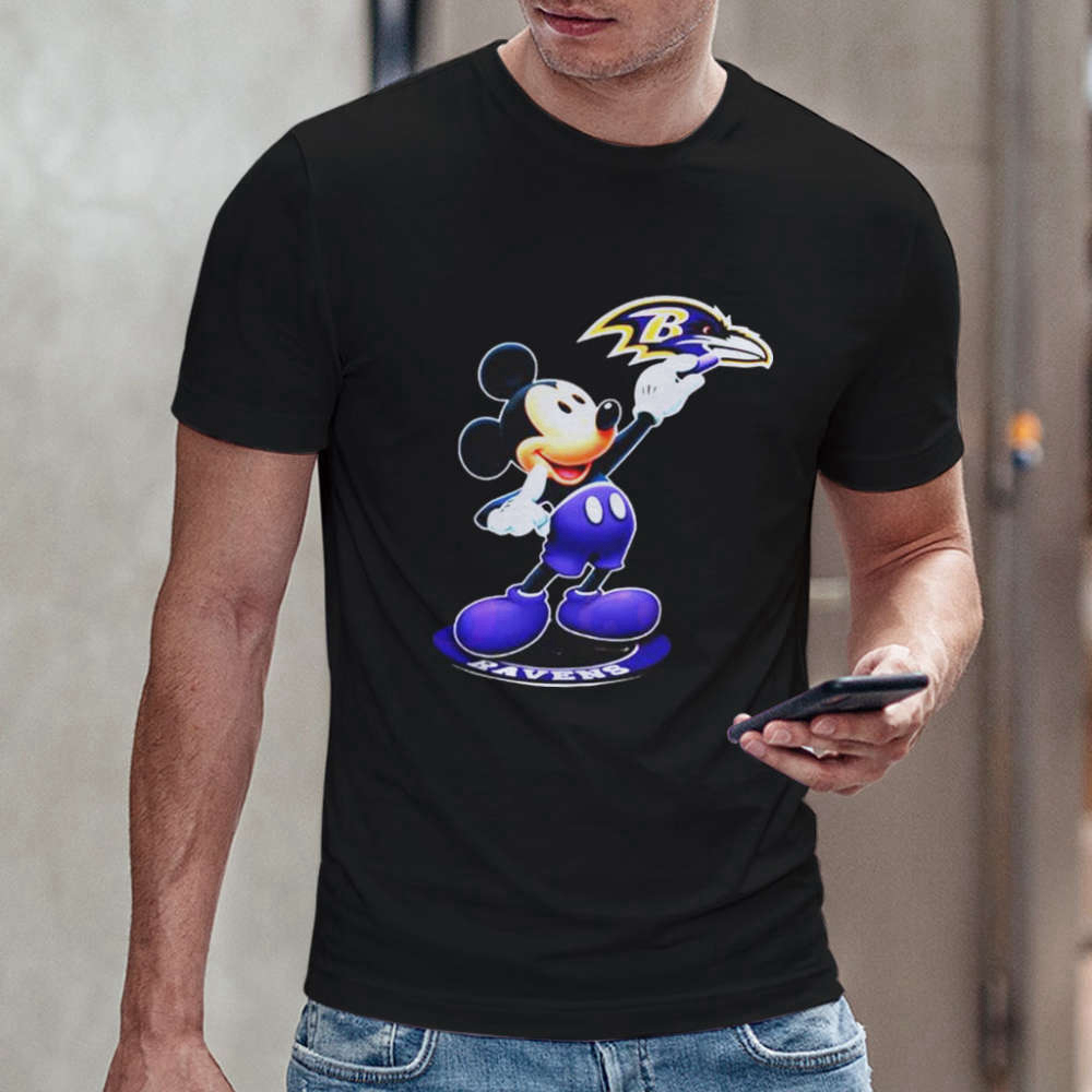 Baltimore Ravens Mickey Mouse Logo 2023 Shirt Gift For Fan