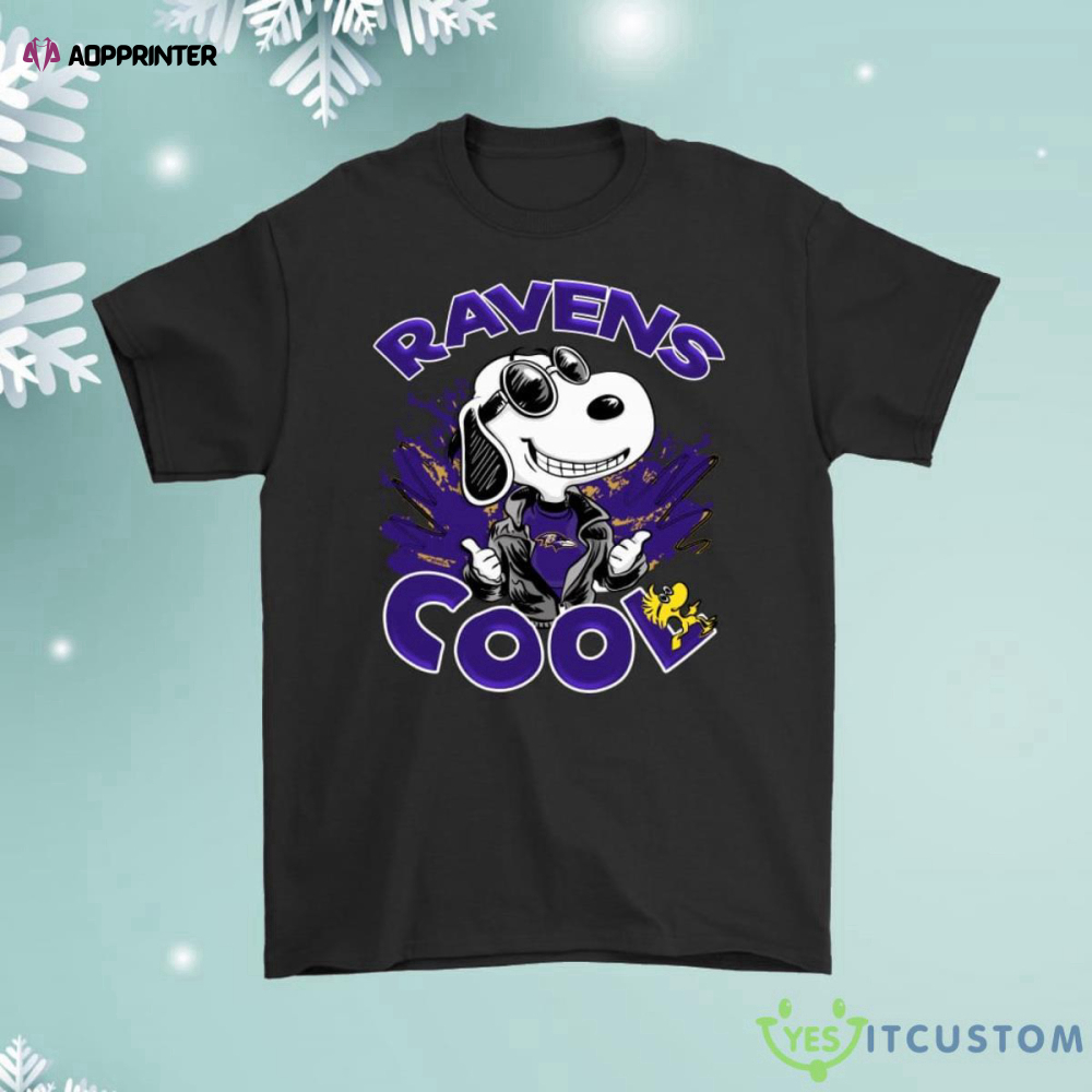 Baltimore Ravens Snoopy Joe Cool Were Awesome Shirt