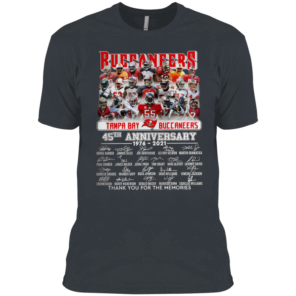 Buccaneers Tampa Bay Buccaneers 35TH Anniversary 1976 2021 signatures shirt