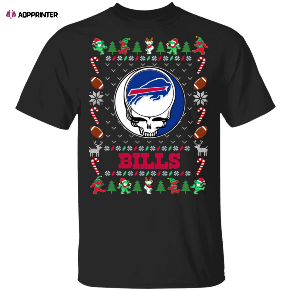 Buffalo Bills Gratefull Dead Ugly Christmas Sweater