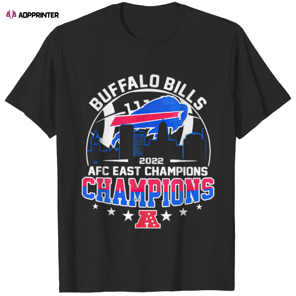 Buffalo Bills Wins Champions 2022 AFC East Championship T-Shirts